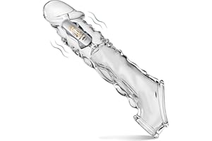 GNALIA Funda Pene - 1 Unidad Funda De Silicona Alargador De Pene Para Hombre Y Mujer, Extensor Peniano Transparente, Estimulador Para Parejas, 8 Cm De Extensión