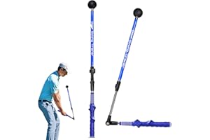 ‎LES-THERESA Les-Theresa Golf Schwungtrainer, Faltbarer Golf Trainingshilfen korrektes Schwingkorrekturwerkzeug Sporthaltung verbessern Schwunggeschwindigkeitstraining die perfekte Trainingshilfe