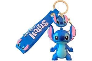 Gugatad Stitc Portachiavi,Portachiavi Simpatico Cartone Animato Figura, PPortachiavi Da Ragazzo Ragazza,Regalo per Bambini e Compleanni Decorazione Chiave Portachiavi