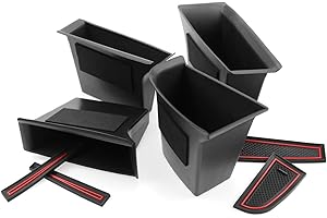 CDEFG [4 Stück] Kompatibel mit Mazda 3 BP CX30 CX-30 2019-2023 2024 Auto Aufbewahrungsbox Autotür CX-30 Box Abdeckungen Innenraum Storage Box CX30 Zubehör (Front & Rear)