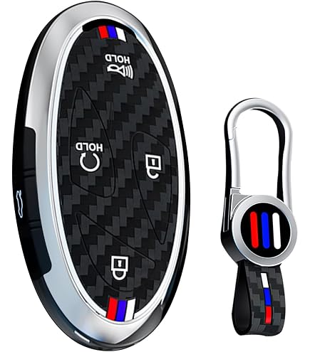 Coque Silicone Pour Clé Hyundai Kona EV, IONIQ 6, Grandeur GN7 2023-2025 - Protection Noire Avec Ligne Rouge