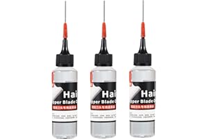 QIKAM 3 Scherkopf Öl Für Haarschneidemaschinen, 60 Ml Öl Haarschneidemaschine, Wa hl Haarschneidemaschinenöl, Geruchloses Und Reibungsminderndes Trimmeröl, Leichtes Rasier- Und Haarschneidemaschinenöl