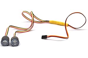 12 lägen Flerfärgade RC-strålkastare 19 mm RC-billjus RC Demon Eyes Strålkastare för 1/10 RC-bil Traxxas TRX-4 Axial Scx10 RC4WD D90 RC Crawler Tillbehör