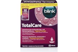 I Need You Blink Total Care Disinfettante, Conservazione, Bagnatura Soluzione Twin-Pack e Detergente giornaliero di AMO (sostituisce TotalCare)