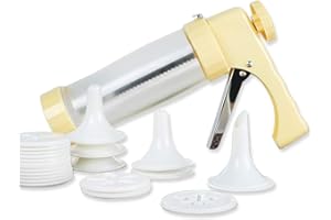 CHSEEO Presse à Biscuits Pistolet à Pâtisserie Machine à Churros Douilles de Glaçage Stylo de Décoration avec 20 disques 4 Buses- Kit de Décoration de Gâteaux #2