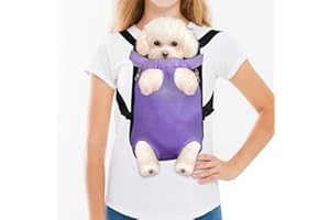 FEimaX Mochila Transportadora para Perros Gatos Mascotas Bolsa Viajar Ligera Mochila Transportar para Pequeño Perro de Mediano Gato Frontal Ajustar para Viajar Mascota