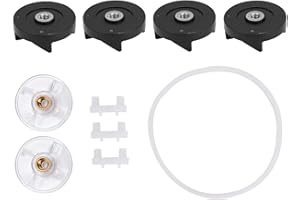 RAGUSO 6 Parti di Ricambio per Ingranaggio di Base e Frullatore a Lama Accessori per Mixer Compatibili per Ricambi per Spremiagrumi Magic Bullet da 250 W(Combinazione 1)