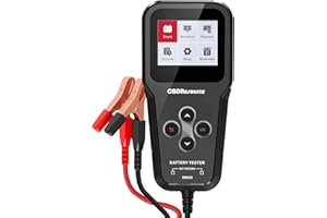 OBDResource 6V 12V 24V Auto Batterietester 3in1 Professional Digital Alternator Analyzer 100-2000 CCA Batterieladung/Kurbeln/Laden System Test für Autos Motorräder LKWs