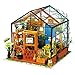 Price comparison product image Robotime Miniature 3d Greenhouse Craft Kits Dolls House with Furniture and Accessories Educational Toys for Girls