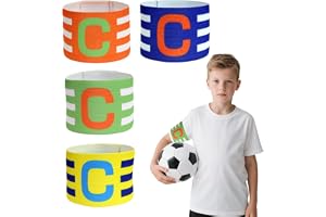 Set om 4 kaptensbindel fotboll justerbar nylon barn ungdomar vuxna