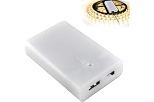 BANSUSU 1Pc Battery Case Box with USB Port 3 X 1.5V AA Battery Power Bank Case Storage with On/Off Switch Battery Holder Case USB Battery Pack for 4.5V LED Lights Fairy Lights String Lights DIY Decorations