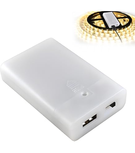 4pcs Battery Case Box With USB Port, AA Battery Pack Holder