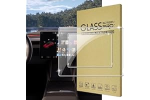 Effcotuo Protector de Pantalla para Tesla Model 3 2024 2025 Película Cristal Templado Pantalla táctil de 15,4" + Pantalla táctil trasera de 8", kit de instalación incluido, 9H antiarañazos