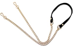 WJUAN PU Leather Chain Strap, Long Bag Chain Strap Length 120 cm Apply to Women Handbags Shoulder Bag Purses (Golden)