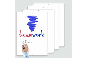 Ashoaza 4 Lavagna bianca in alluminio, Lavagna bianca cancellabile bambini, 25,4 X 17,8 cm, Mini lavagna bianca, Impermeabile e resistente per bambini Disegno, Scuola, Casa, Ufficio