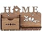 Sehaz Artworks Home-Side-Shelf-WT-KeyHolder Wooden Key Holder (7 Hooks) (Beige)