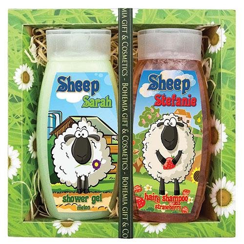 Mouton - Kid Cadeau de Lot - Melon Gel douche 250 ml + Shampooing Fraise 250 ml - Original Pure Cosmétique Naturel