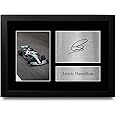 HWC Trading FR Lewis Hamilton Gift Signed FRAMED A4 Printed Autograph Mercedes F1 Gifts Print Photo Picture Display