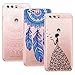 Produktbild Yokata [3 Packs Huawei P10 Hülle Silikon Transparent Durchsichtig Handyhülle Schutzhülle TPU Dünn Slim Kratzfest mit Motiv - Mandala Windmühle Mädchen und Schmetterling