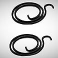 Door Handle Springs, Internal Coil Repair Spring 2 or 2.25 Turns, Black Zinc Coating (2.25 Turns x 1.8mm, Pack of 2)