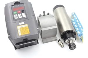 RATTMMOTOR 2.2 KW 220 V motore mandrino raffreddato ad aria con 14 pezzi di pinza di serraggio ER20 e convertitore di frequenza 2.2 kW 220 V FD e 80 mm motore mandrino supporto