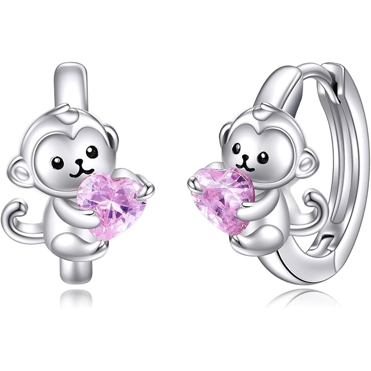 Niedliche Panda Ohrringe Aus 925er Sterlingsilber – Kleine Creolen Für Mädchen & Damen (10mm)