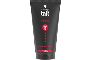 Schwarzkopf TAFT Gel Power (150 ml), hårgel i upp till 48 timmar starkt grepp, skonsam mot hår och hårbotten, vegansk, gel
