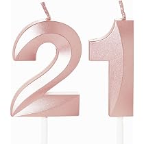 Bandierina Decorativa Alandra Per 21° Compleanno – Oro Rosa E Bianca, Lunghezza 1m