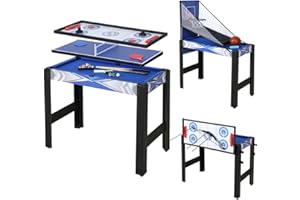 Homelikesport 5 in 1 Multi Combo Game Sport Table, Pool/Billiard, Basketball, Table Tennis, Hocky, Archery Game Table for Kids