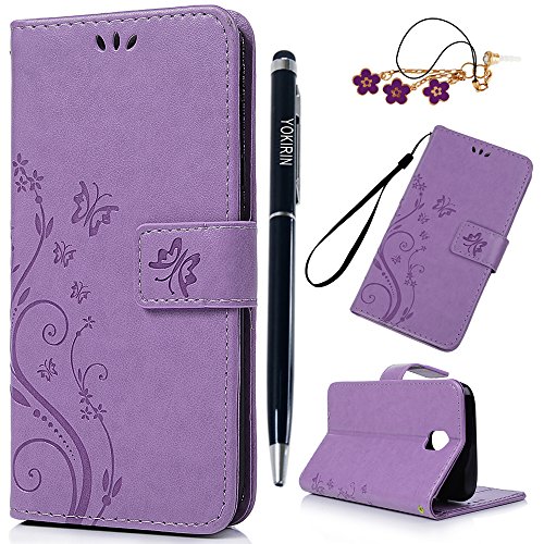 YOKIRIN J5 2017 Lederhülle Wallet Case für Samsung Galaxy J5 2017 PU Leder Handyhülle Flipcase Ständer Schutz Case Schale Bookstyle Schutzhülle Magnetverschluß Karteneinschub Schmetterling Hell Lila YOKIRIN J5 2017 Lederhülle Wallet Case für Samsung Galaxy J5 2017 PU Leder Handyhülle Flipcase Ständer Schutz Case Schale Bookstyle Schutzhülle Magnetverschluß Karteneinschub Schmetterling Hell Lila