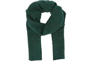 moonbow Foulard Femme Paillettes 20% Coton 80% Viscose - Grand Foulard Long et Rectangulaire 180cm x 70cm - Foulard Original Coloré et Pailleté Moderne et Tendance - Etole pour Mariage