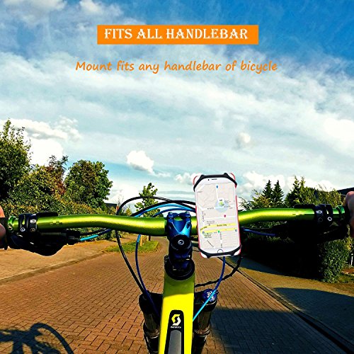 Philonext Universal Bike & Moto telefono in silicone supporto manubrio supporto culla per iPhone 6/5/6s, Samsung Galaxy Note o qualsiasi smartphone & GPS