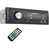 XINROAM Radio Coche Bluetooth 1 DIN : Autoradio Bluetooth Soporta Llamadas Manos Libres Control Remoto - Radio de Coche con R
