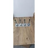 HAMADEX Katlanır Metal Sofra Ayağı, 70 cm, G&uuml;m&uuml;ş Renk, 4'l&uuml; Set, Yer Sofrası İ&ccedil;in, Masa Ayağı (30cm)