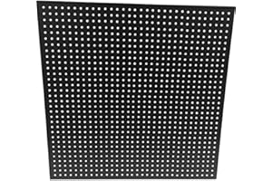 HOME>IT HOME IT® Pannello Portautensili in Metallo 40×40 cm Nero | Parete Forata per Ganci e Supporti | Organizzatore da Officina