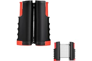 VONAVIRA Retractable Ping Pong Net – Portable Table Tennis Net with Adjustable Clamps | Fits Any Table Surface | Compact Tennis Net for Home, Office, Kitchen or Outdoor Play