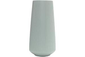 SANWOOD Vase géométrique en céramique, pots de bouquet de fleurs artificielles, vase moderne décoratif, vase en plastique de style nordique pour arrangement de fleurs séchées, décoration de bureau à