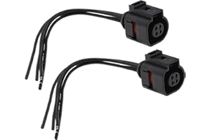 ECSiNG 2x 4 Pin Kühlmittel Temperatur Sensor Stecker Ersatz 4B0973712 Kompatibel mit VW Passat B5 Bora Jetta Golf 5 Beetle Audi A3 A4 A6 Skoda Seat 15cm