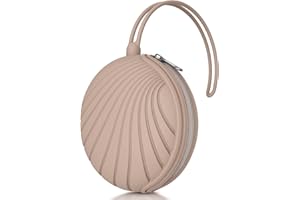 smlpuame Boite a Tetine, Boite Tetine Bebe en Silicone, Boite À Sucette Bebe Imperméable, Boite Tetine Bebe Portable, Pochettes pour Sucettes Sans BPA,Blush