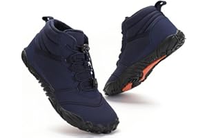 HANAONI Winter Barefoot Shoes, Chaussures Pieds Nus Imperméable Hiver, Chaudes et Antidérapantes Chaussures de Randonnée, Chaussures de Trail Unisexes pour Homme et Femme, pour Randonnée, Course À