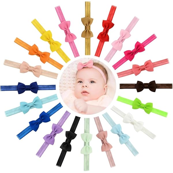 Detalles Bautizo Niña Doboi 10 Diademas Para Bebu00e9, Lazos Para