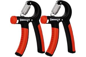 ESMARTLIFE 2 Pack Hand Grip Strengthener Set,Adjustable Resistance (22~132Lbs) Finger Gripper- Hand Wrist Trainer Exerciser for Quickly Increasing Wrist Forearm and Finger Strength