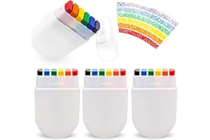 SOPSTUO Pride Face Paint - 4pcs Rainbow Face Paint Stick, LGBT Pride Flag Makeup, Ideal for Parties, Marches & Rainbow Body Markers Events Festival