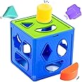 Storio Premium Shape Sorter Cube|Learning&Educational Shape Sorter Toys for Kids Activity|Recognition Game|Sorting&Stacking Toys for Toddlers and Preschoolers|Baby Gift for Toddlers,Multicolor