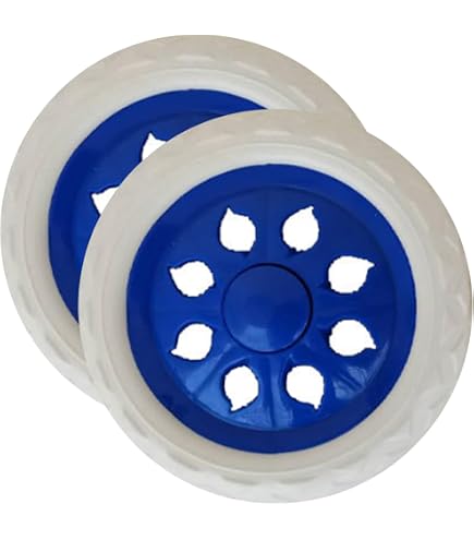 NINOSO Set 4 Ruote In Poliuretano Per Carrelli Della Spesa - Capacità 635 Kg - Diametro 5 Pollici - 5