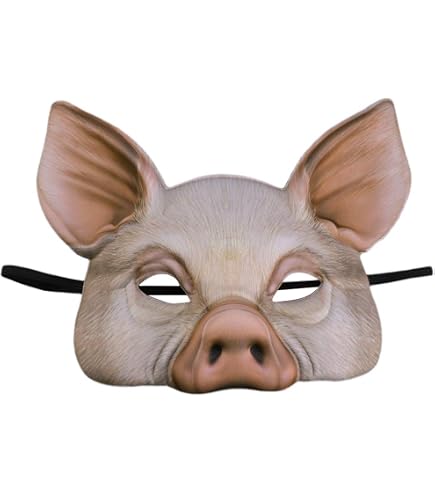 Máscara De Cerdo Divertida Para Adultos – Disfraz Carnaval, Fiestas Y Eventos Especiales, Cómoda Y Elástica