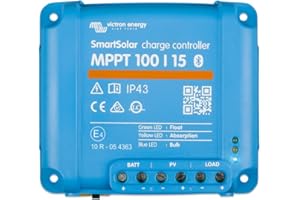 Victron Energy SmartSolar MPPT 100V 15 amp 12/24-Volt Contrôleur de Charge Solaire (Bluetooth)