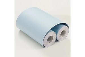 VisitRyl Frise Murale Autocollante Givré bleu clair 15cm X 1000cm Adhésive Réutilisable pour Décoration Intérieure Facile à Poser