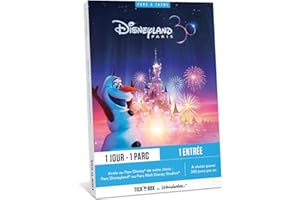Tick’nBox – Coffret Cadeau Parc Disneyland Paris - 1 journée sur l’Un des 2 Parcs Disneyland ou Walt Disney Studios pour 1 Adulte – idée Cadeau Originale
