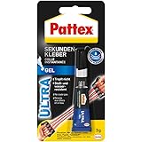 Pattex 1865397"Ultra Gel" Superglue, Black/Blue, 3 g